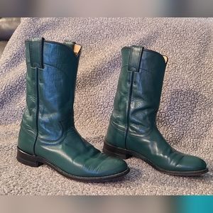 VINTAGE Green Justin Roper Boots